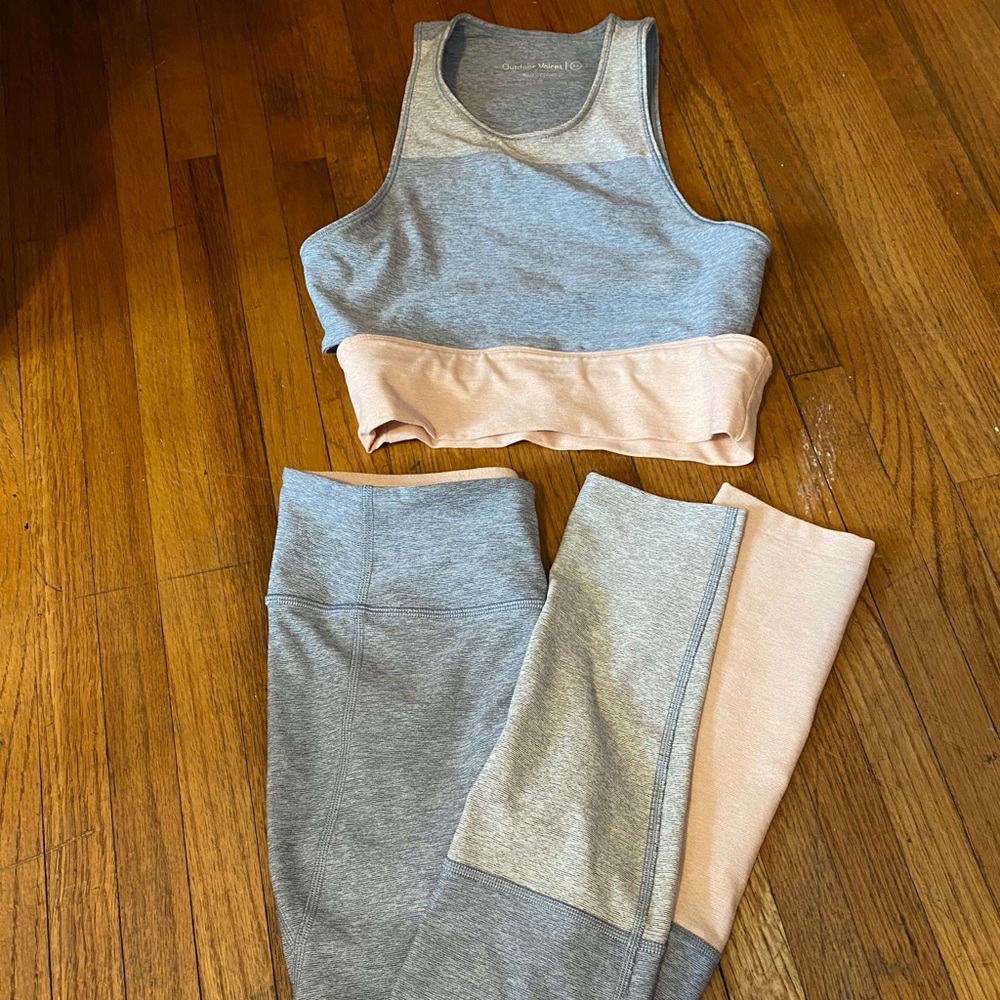 Outdoor Voices XS Crop Bra & XS Leggings Set